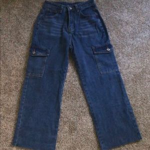 cute baggy jeans with pockets